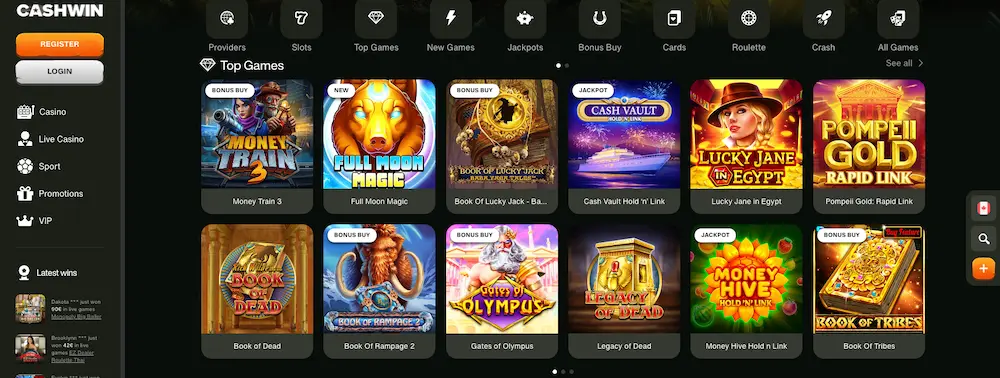 Cashwin Casino Visa